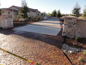 stamped concrete driveway paso robles